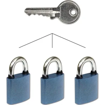 Visací zámek FAB Zámek visací 80H /52 NS SU na stejný klíč