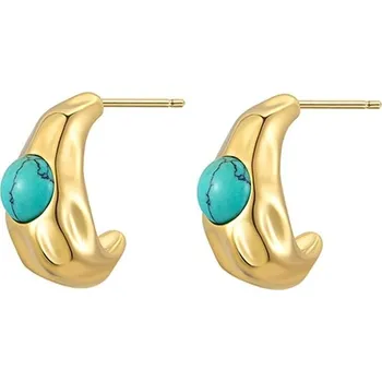 Náušnice JAY Náušnice s tyrkysem Azure Island - stříbrné zapínání JAY-0116-ZS51322 Tyrkysová