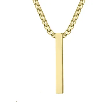 Náhrdelník Manoki Pánský ocelový náhrdelník Alessio Gold WA714G-YH-5023A Zlatá 60 cm