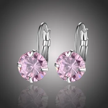 Náušnice Sisi Jewelry Náušnice Swarovski Elements Megan Rose E1892-KSE00044(6) Růžová
