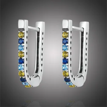 Náušnice GRACE Silver Jewellery Stříbrné náušnice se zirkony Nicola, stříbro 925/1000 E-BSE597/89 Stříbrná