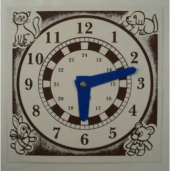 Hodiny Papírové hodiny jednobarevné