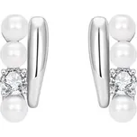 JAY Elegantní náušnice Elide - sladkovodní perly, stříbrné zapínání JAY-0111-20241864 Stříbrná Bílá
