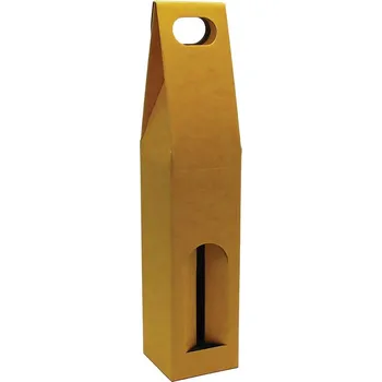 Elektroinstalační krabice Krabice na víno žlutá