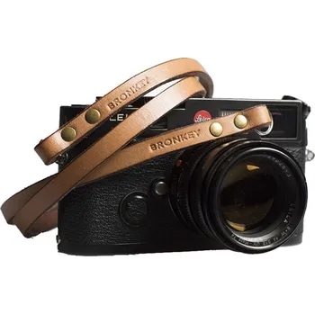 Popruh k fotoaparátu a kameře BRONKEY Berlin #103 Tanned Leather Camera Strap 95 cm
