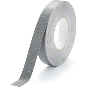 Výstražná páska Šedá plastová voděodolná protiskluzová páska FLOMA Aqua-Safe - 18,3 x 2,5 cm tloušťka 0,7 , 80081131