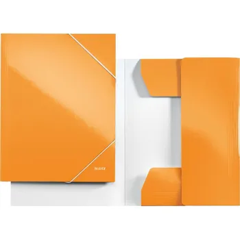 Archivační box Desky na spisy Leitz WOW 3 klopy - oranžová