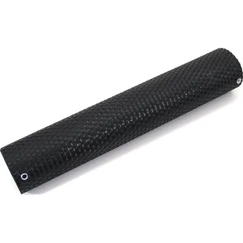 Příslušenství pro plot Černá plastová ratanová stínící rohož umělý ratan s oky - 300 x 75 cm, 81111506