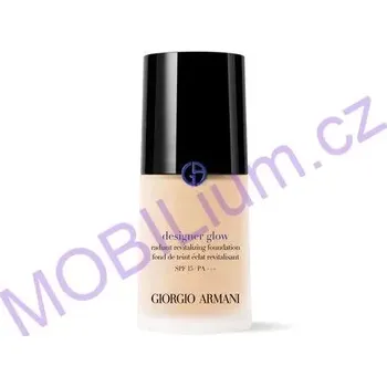 Make-up Giorgio Armani Rozjasňující tekutý make-up SPF 15 Designer Glow Radiant Revitalizing Foundation 4 30 ml