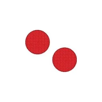 Samolepka 3D odrazka kulatá 5cm - červená 2ks