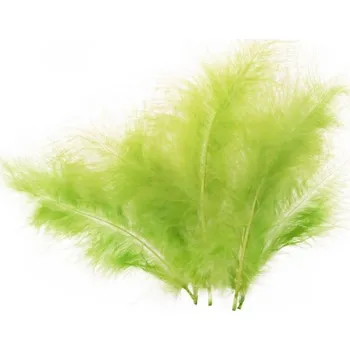 Peří - sv. zelené 16 cm