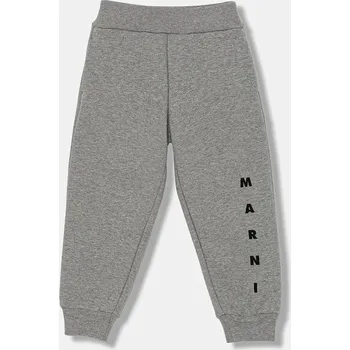 Chlapecké kalhoty Dětské tepláky Marni MP72U TROUSERS M01218 šedá 90X, vel. 120