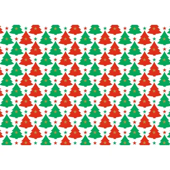Balící papír Papír dárkový vánoční 2 m, Stromy
