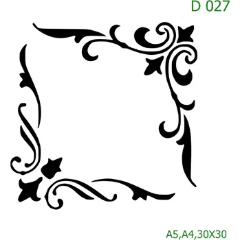 Šablona D 027 - 30 x 30 cm , Nelepící folie