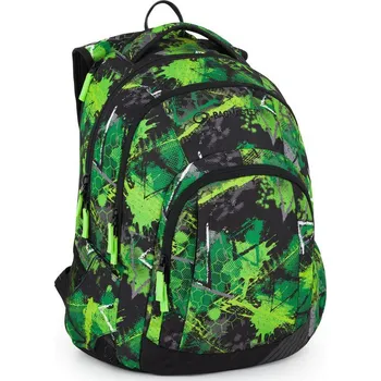 Penál Bagmaster LINCOLN 25 A studentský batoh – zeleno-černý
