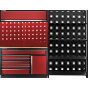 Dílenský regál AHProfi Dílenská sestava PROFI RED s širokým regálem - RTGC1371RBAL2
