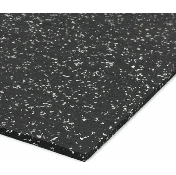 podložka na cvičení Černo-bílá gumová modulová podložka na cvičení FLOMA FitFlo SF1050 - 200 x 250 x 0,8 cm, 89852233