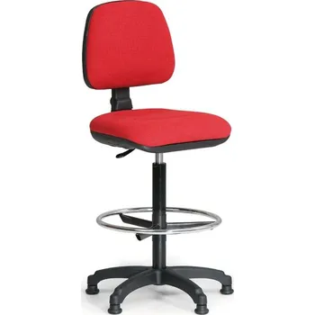 kancelářská židle Milano s opěrným kruhem - bez područek - červená