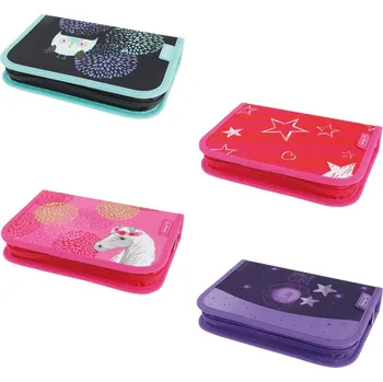 Penál Prázdný penál 2 chlopně, mix motivů holky