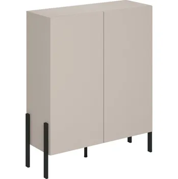 Komoda Komoda do obývacího pokoje JUKON (typ 42) cashmere/černé kovové nohy