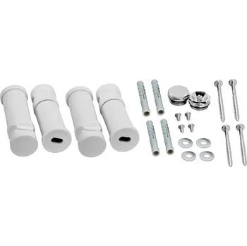 Novaservis Montážní sada k rovnému radiatoru bílá-chrom MS/TELESOR,1