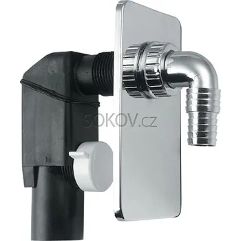 Sifon pračkový podomítkový chrom