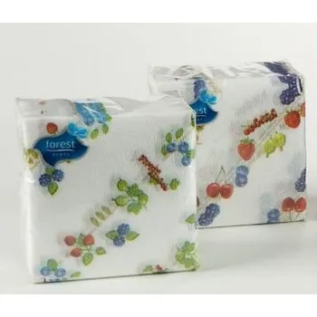 Papírový kapesník Ubrousky 30x30 cm Berries,45ks