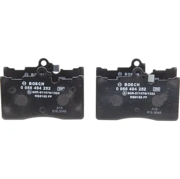 Brzdová destička Sada brzdových destiček, kotoučová brzda BOSCH 0 986 494 252