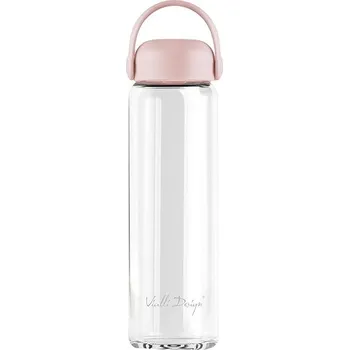 Outdoor vaření Vialli Design Láhev skleněná FUORI 0268, 540 ml, růžová
