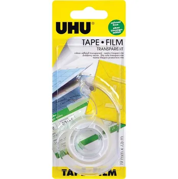 Lepicí páska UHU Tape - čirá lepící páska ve strojku