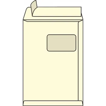 Obálka Obchodní taška C4 s okénkem a krycí páskou, recyklovaná - 25 ks