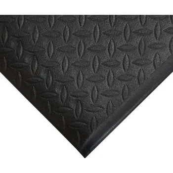 Rohožka Černá pěnová protiskluzová průmyslová protiúnavová rohož - 150 x 90 x 0,95 cm, 80000601
