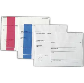 Obálka Obálky s dodejkou - bílá