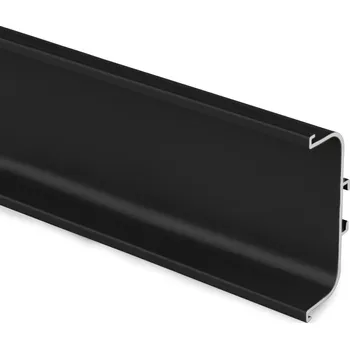 Nábytkové kování EMUCA Horizontální GOLA profil středový "C" profil 3,9 m černá matná