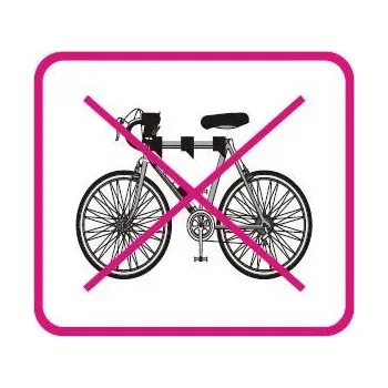 Samolepka - zákaz vstupu s kolem