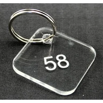 Klíčenka čtverec plexi