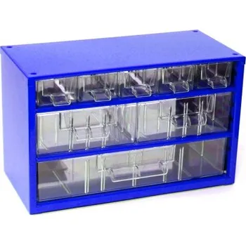 Skříňka závěsná na nářadí 306x115x194mm modrá