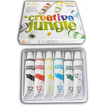 Speciální výtvarná barva Temperové barvy 6 odstinu 12 ml.