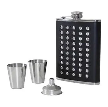 Láhev Z0098 Ocelová kapesní lahev - dárková sada