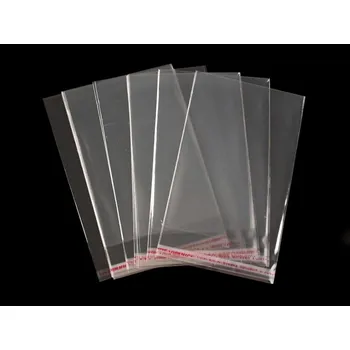 Obalový materiál PP sáček s lepicí klopou 10x14 cm - transparent, 1 ks