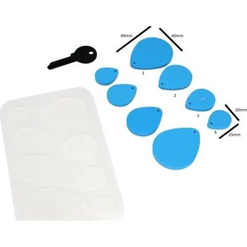 Silikonová forma na šperky Slza XC0506-163 89x144x5mm