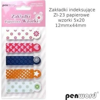 Samolepící bloček Samolepicí záložky 44 x12mm,5x20 lístků,vzorované