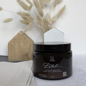 Svíčka Vonná svíčka ĎÁBEL - bazalka, kadidlo, eukalyptus, pepř - černá s víčkem velká