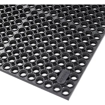 Rohožka Černá gumová protiúnavová rohož Sanitop Deluxe - 91 x 152 x 2 cm, 81716401