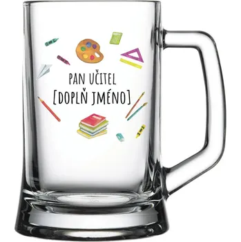 Sklenice Personalizovaná sklenice na pivo - Školní pomůcky