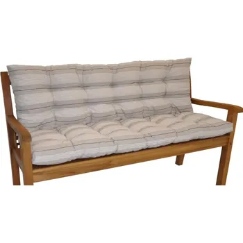 Podsedák Polstr na zahradní lavičku 120 cm - antik pruh - SLEVA 3% s kodem radost25
