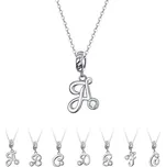 GRACE Silver Jewellery Stříbrný náhrdelník písmeno od A do Z - stříbro 925/1000 NH-SCC1183/129-E Stříbrná E