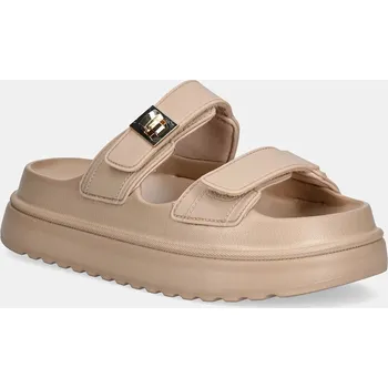 Dámské pantofle Pantofle Steve Madden Bigschmona-J dámské, béžová barva, na platformě, SM11003858 SM11003858.166 02X, EUR 41