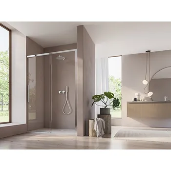 Sprchové dveře D36S2 - jednodílné posuvné dveře 140 cm, profil aluchrom D36S21405007
