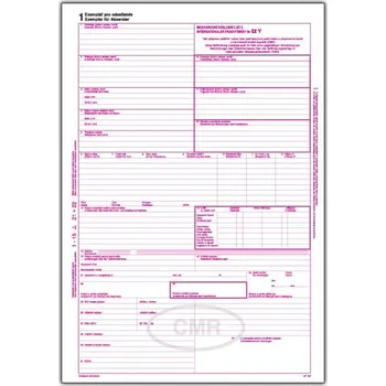 CMR - mezinár. nákl. list - 196 vnitrostátní - 3 listy